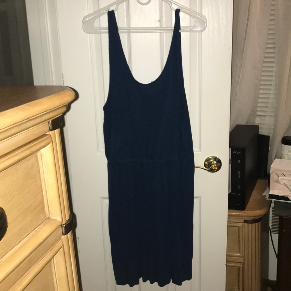 dark blue dress